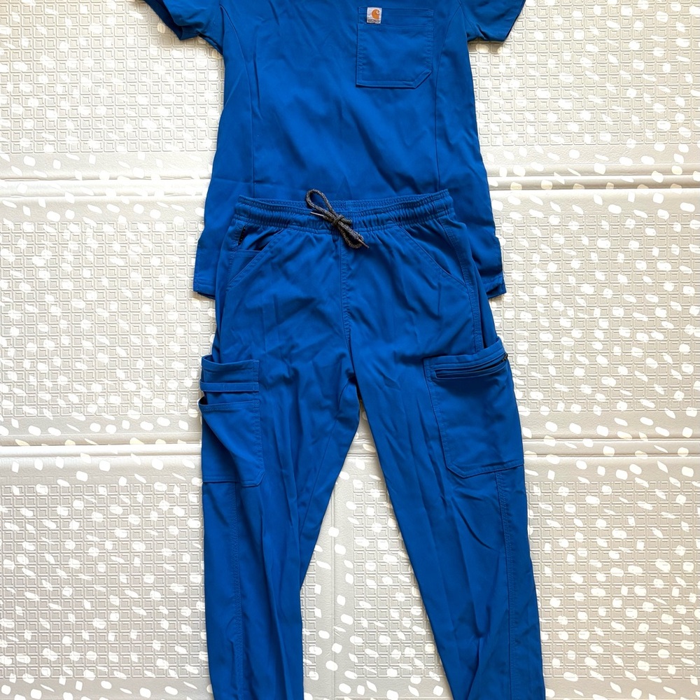 Carhartt Royal Blue Scrub Set